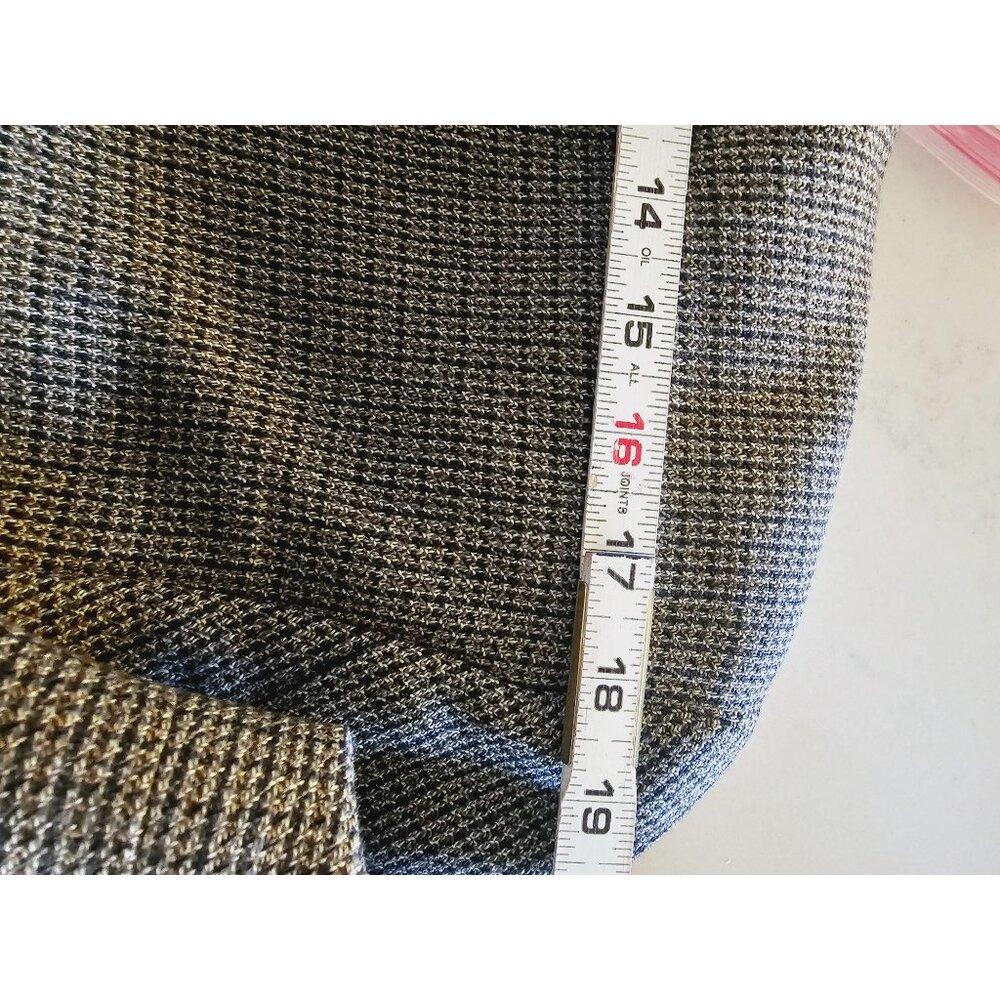 VTG Donna Karen Mens 40 Made in Italy Wool Houndstooth Blazer Sport‎ Coat - Picture 5 of 7